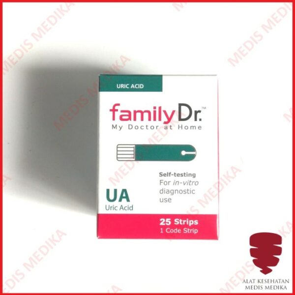 Family Dr Uric Acid Test Strip Cek Asam Urat Refill Isi 25 FamilyDr