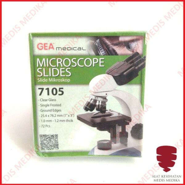 Microscope Slides 7105 Object Glass Slide Mikroskop Objek Kaca Gea