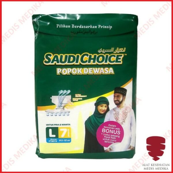 Saudi Choice Adult Diapers Popok Dewasa Manula Ukuran L Isi 7