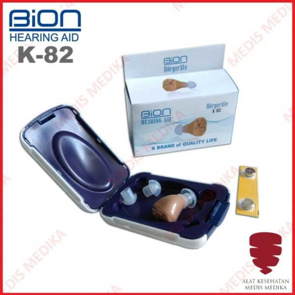 Bion Hearing Aid K-82 Mini ITE Kecil Alat Bantu Dengar Pendengaran