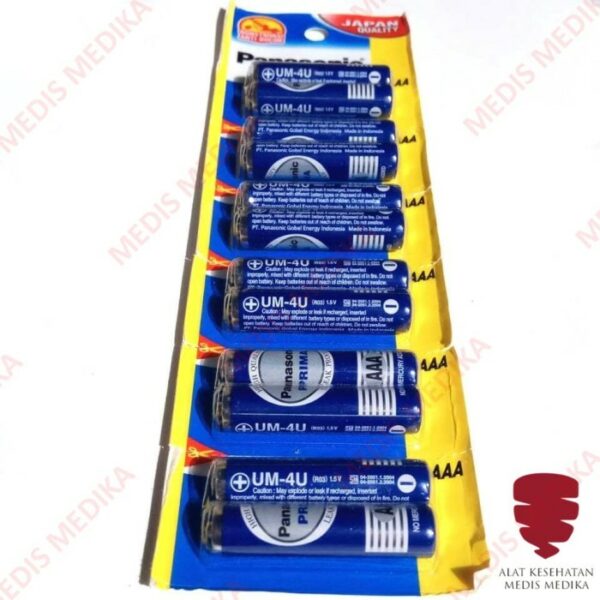 Battery AAA Isi 2 Baterai Panasonic Prima Biru 3A Batterai Batery