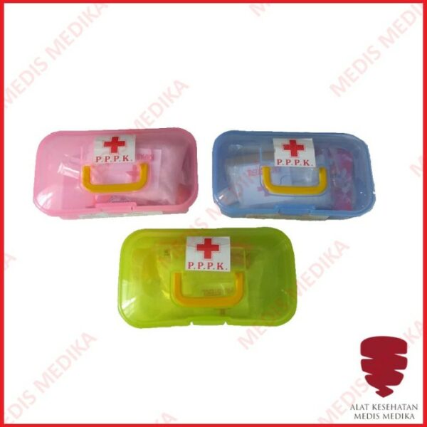 P3K Kotak Obat Darurat Kecelakaan First Aid Kit Set Kotak Warna FA003