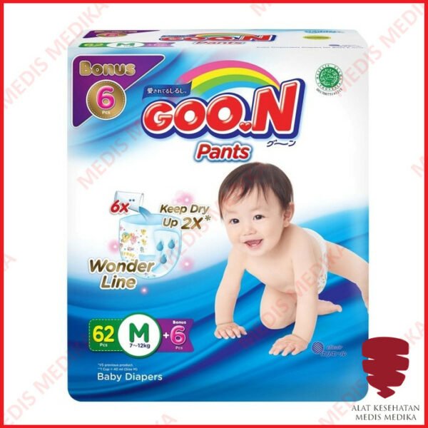 Goo.N Pants Popok Celana Ompol Bayi Anak Baby Ukuran M Isi 62 Goon