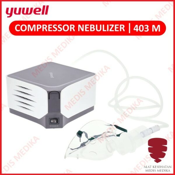 Air Compressor Nebulizer Yuwell 403 M Alat Uap Terapi Pilek Pernafasan