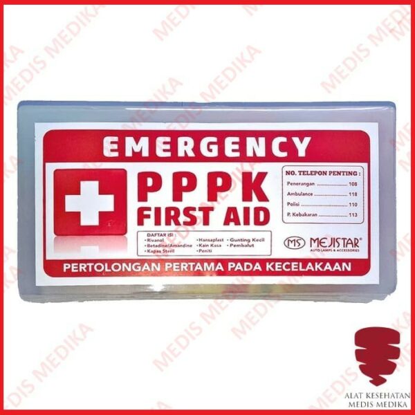 Kotak Obat P3K Mobil Darurat Portable PPPK First Aid Kit Set Mejistar