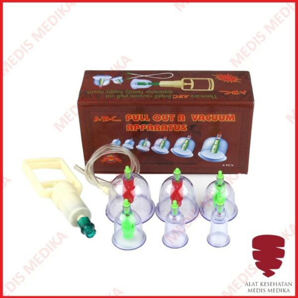 Kop Alat Bekam ABC Isi 6 Cup Cupping Kit Masuk Angin Vacuum Apparatus