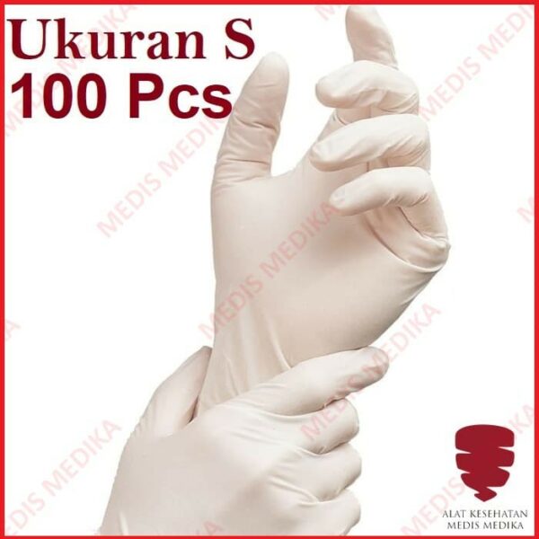 Sarung Tangan Operasi Latex Ukuran S Surgery Gloves Premium 1 Box